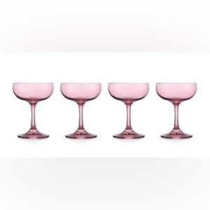 Godinger Veneto Crystal Set of Four Cocktail Coupes